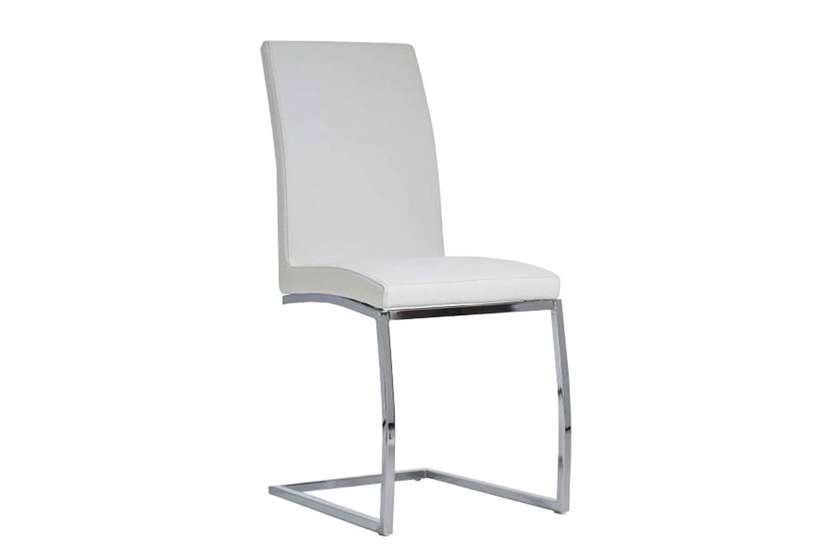 silla de diseño blanca
