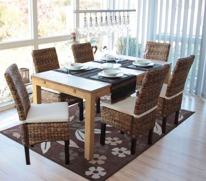 conjunto rustico de comedor