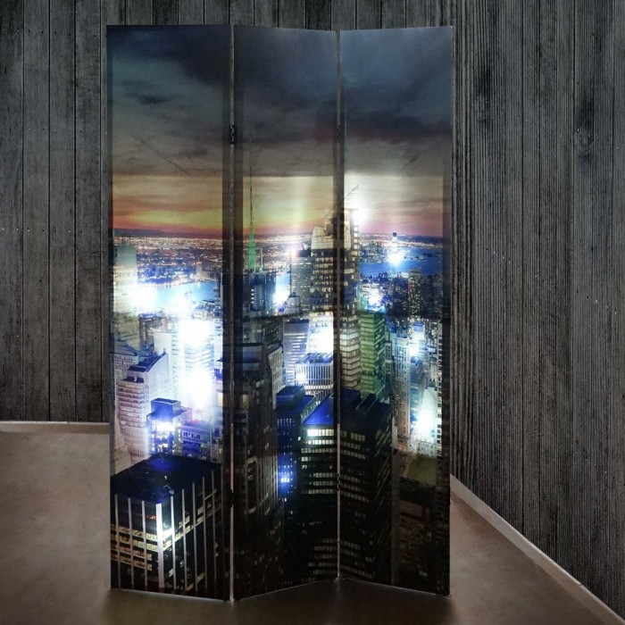 biombo casa con luces led