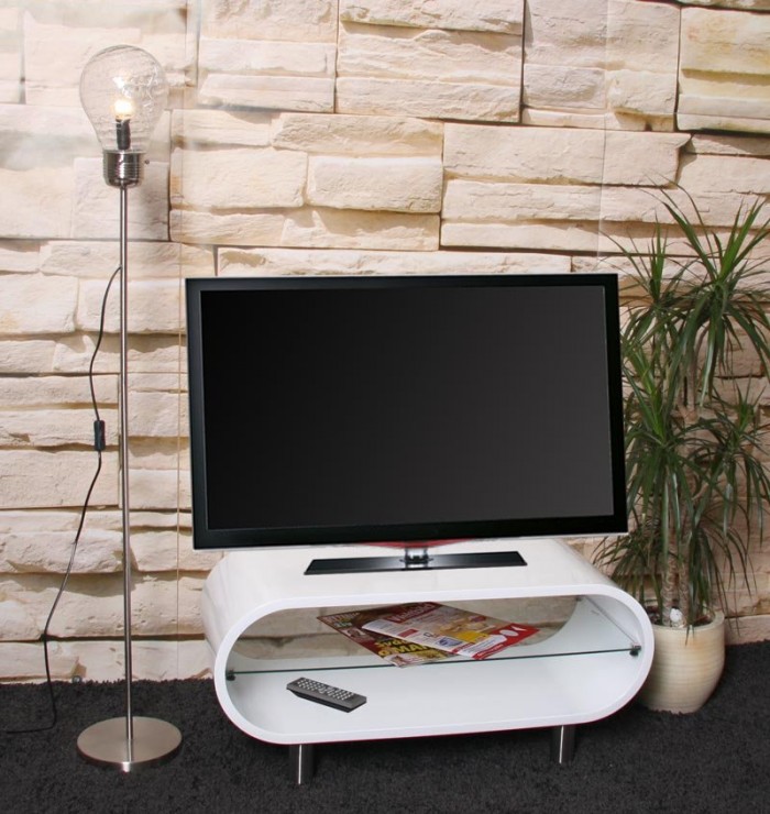 muebles modernos para tv en color blanco