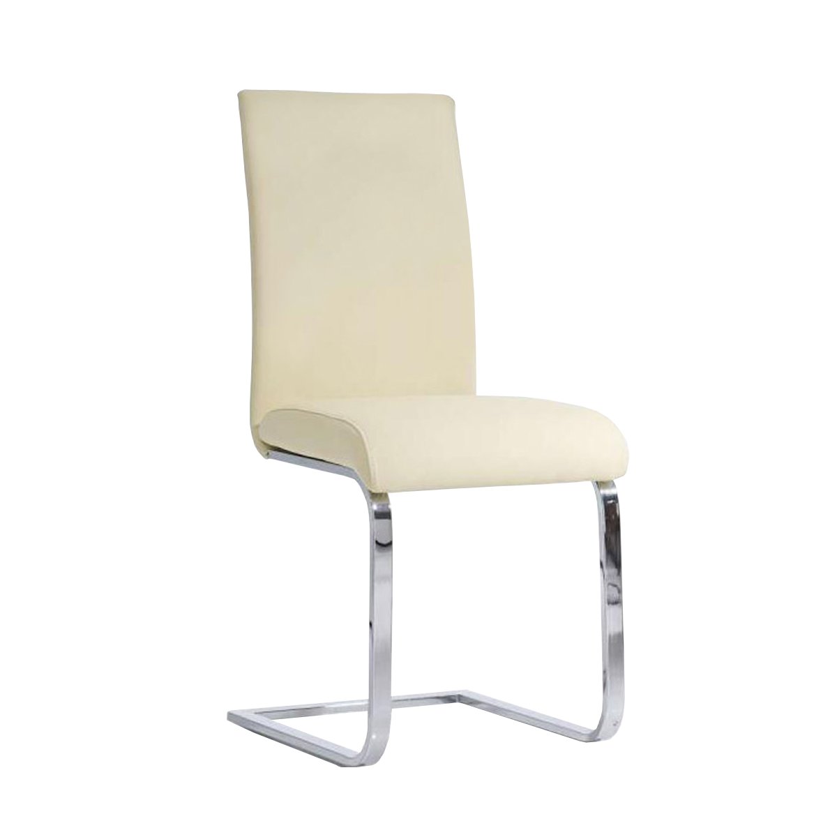 Silla de Comedor o Cocina C02, estructura metálica color crema - Homy.es