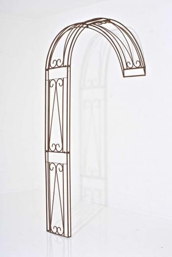 Arco metálico para Jardín RICARD marrón, 258x132 cm - Homy.es