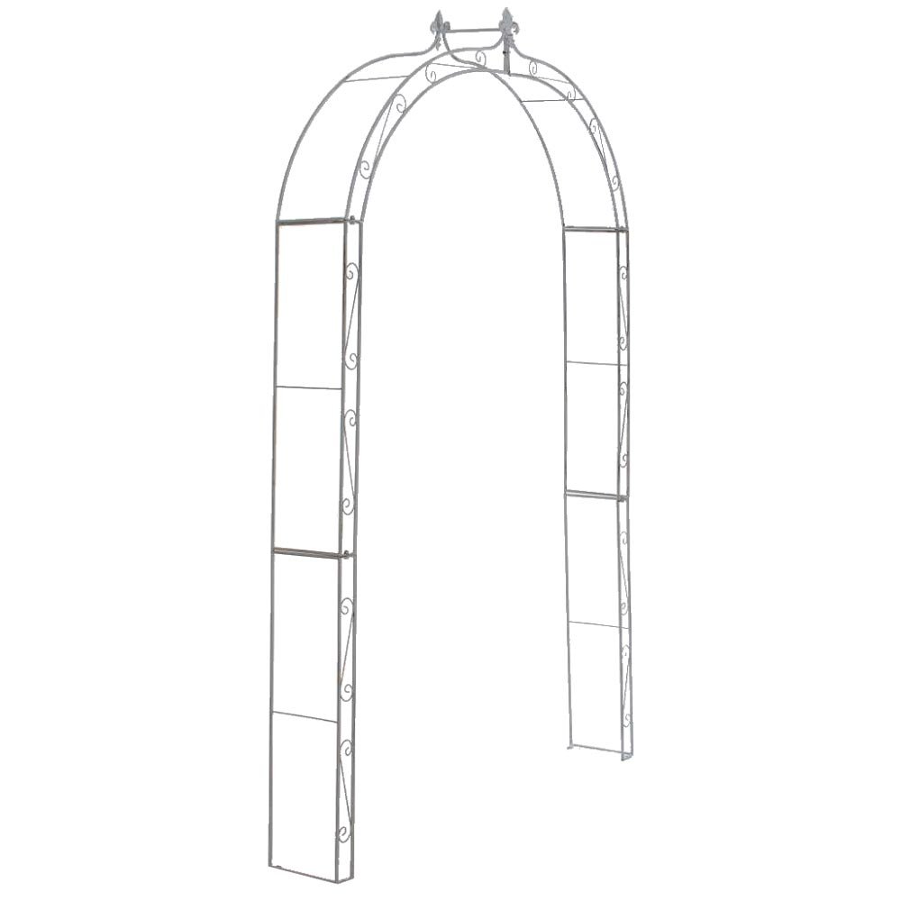 Arco metálico para Jardín ANA ROSE blanco, 20x127x37 cm - Homy.es