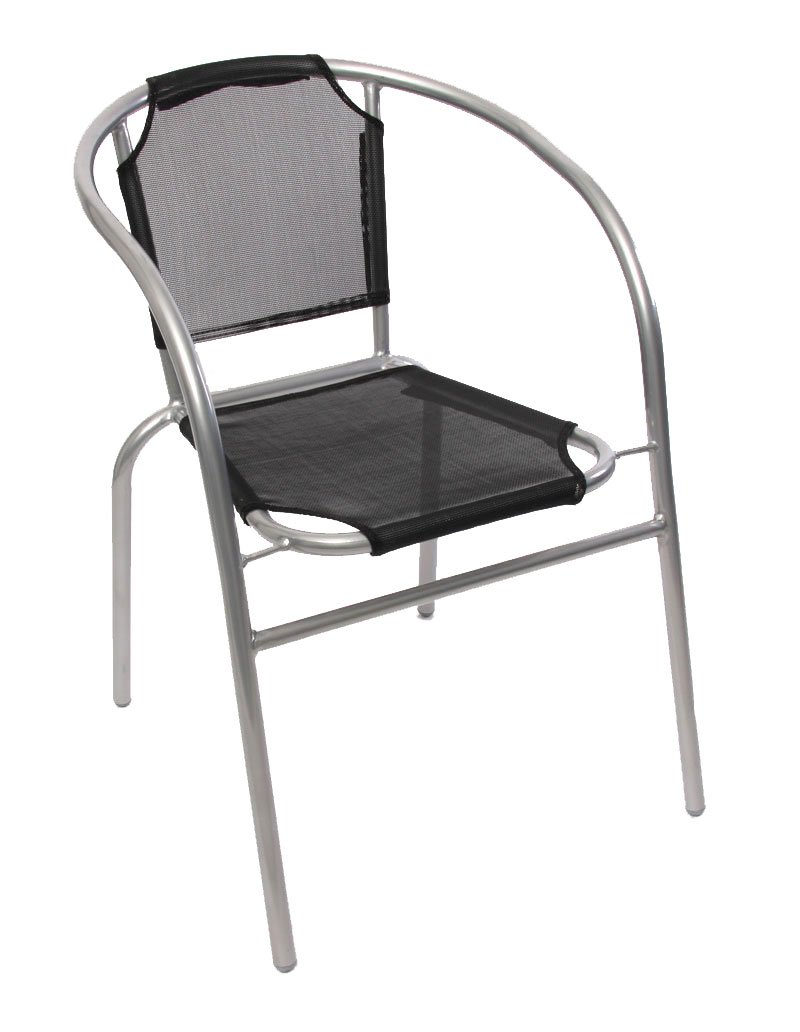 Silla de Jardín M31, estructura en aluminio, apilable, en tela