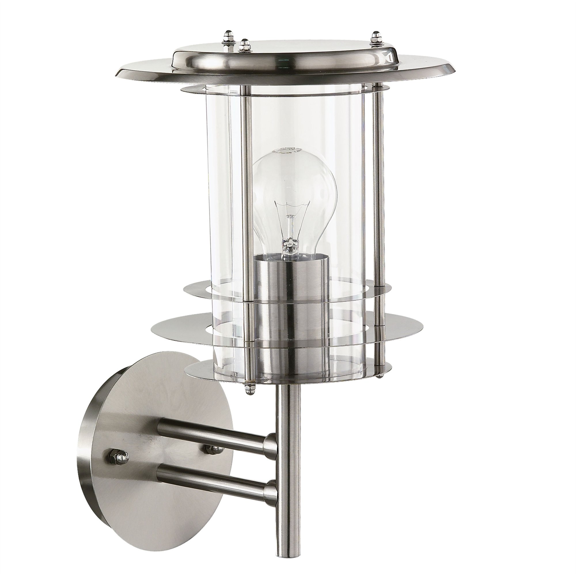 Aplique de pared para exteriores en acero inoxidable - Homy.es