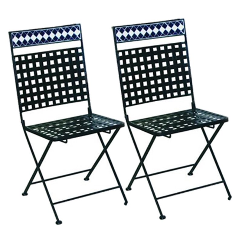 lote 2 silla terraza metalica lote 2 silla terraza metalica