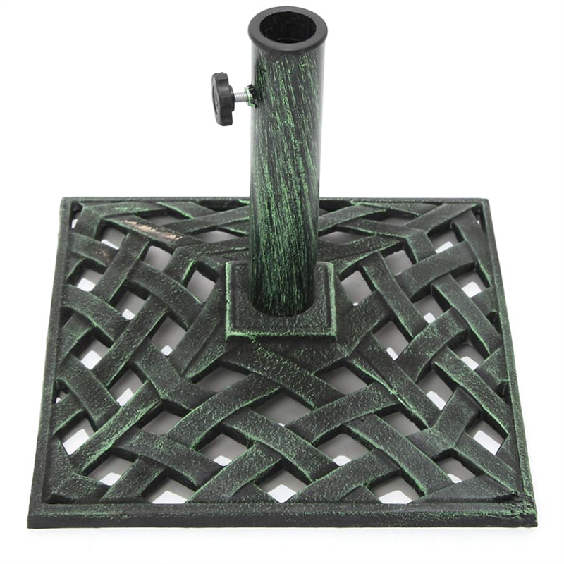 Paragüero en hierro fundido dimensiones 38x38x35cm, color verde - Homy.es