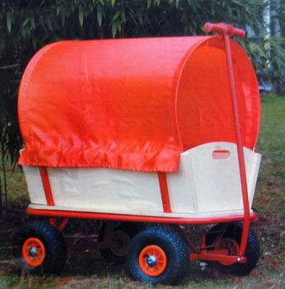 Carros de mano para almacenaje sin asiento, cubierta roja