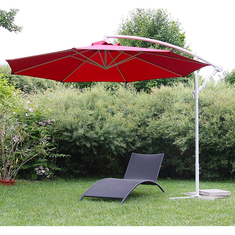 Sombrilla Paraguas N20, envergadura 3 m, estructura en acero y tejido