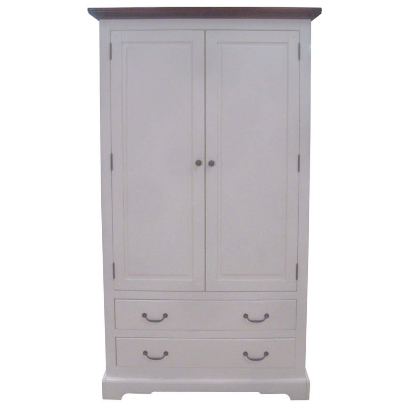 Archivador multiusos gabinete blanco antiguo S03 112x45x190 cm Acacia