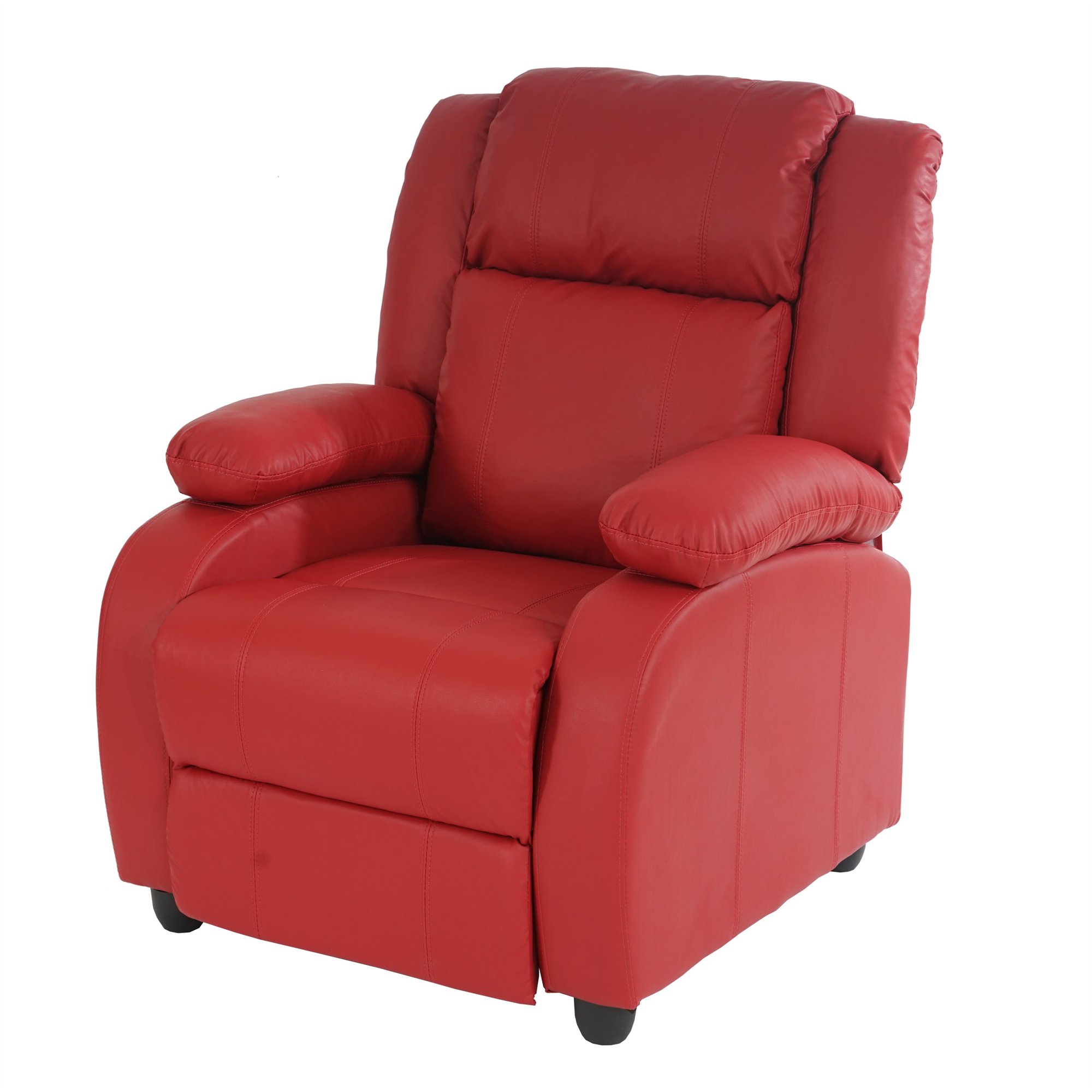 Sillon Relax Reclinables LINCON, Gran acolchado y comodidad, en color Rojo