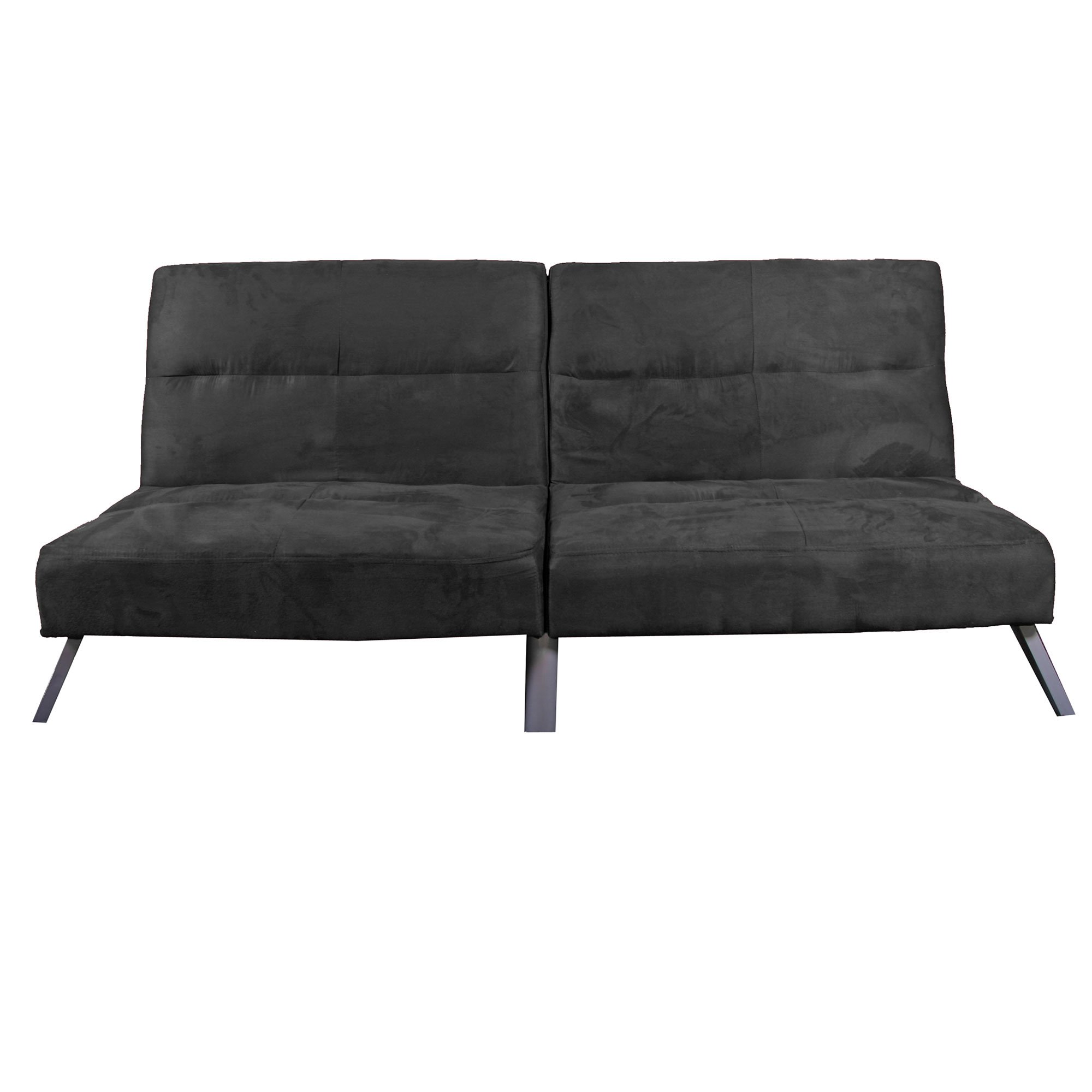 SofáCama de 3 plazas DARWIN, en microfibra, color negro Homy.es