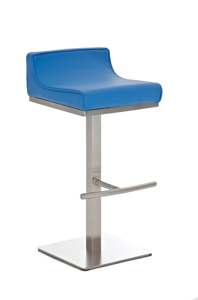 Taburete de Bar o Barra GREGOR, en acero inoxidable, altura asiento