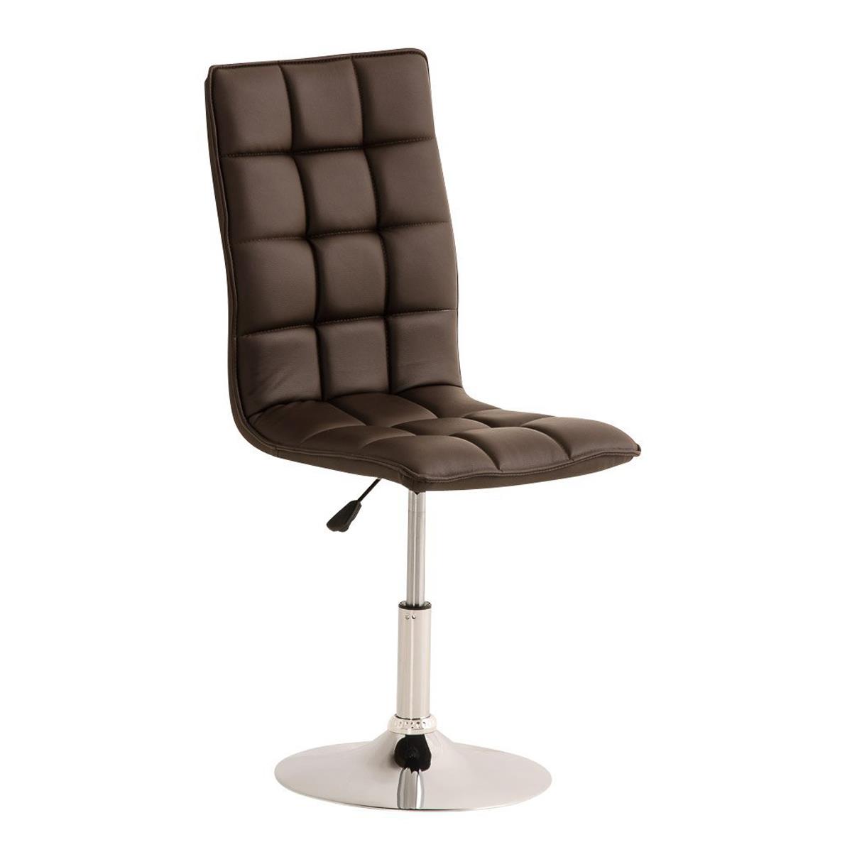 Silla de Comedor o Cocina PESCARA PIEL, En Color Marrón - Homy.es