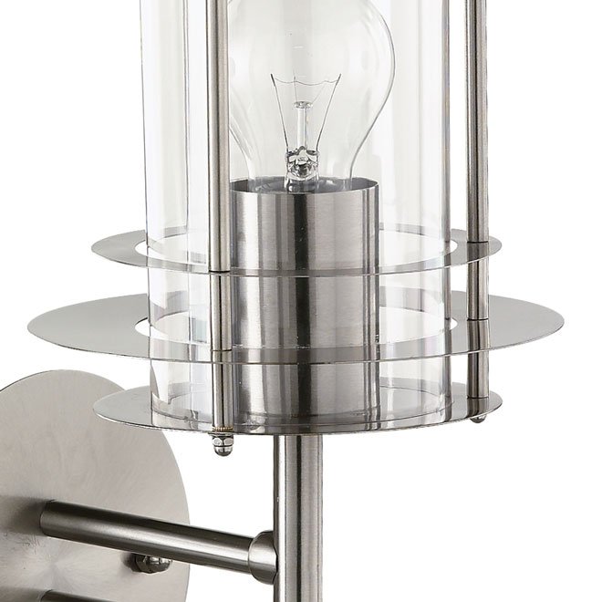 Aplique de pared para exteriores en acero inoxidable - Homy.es