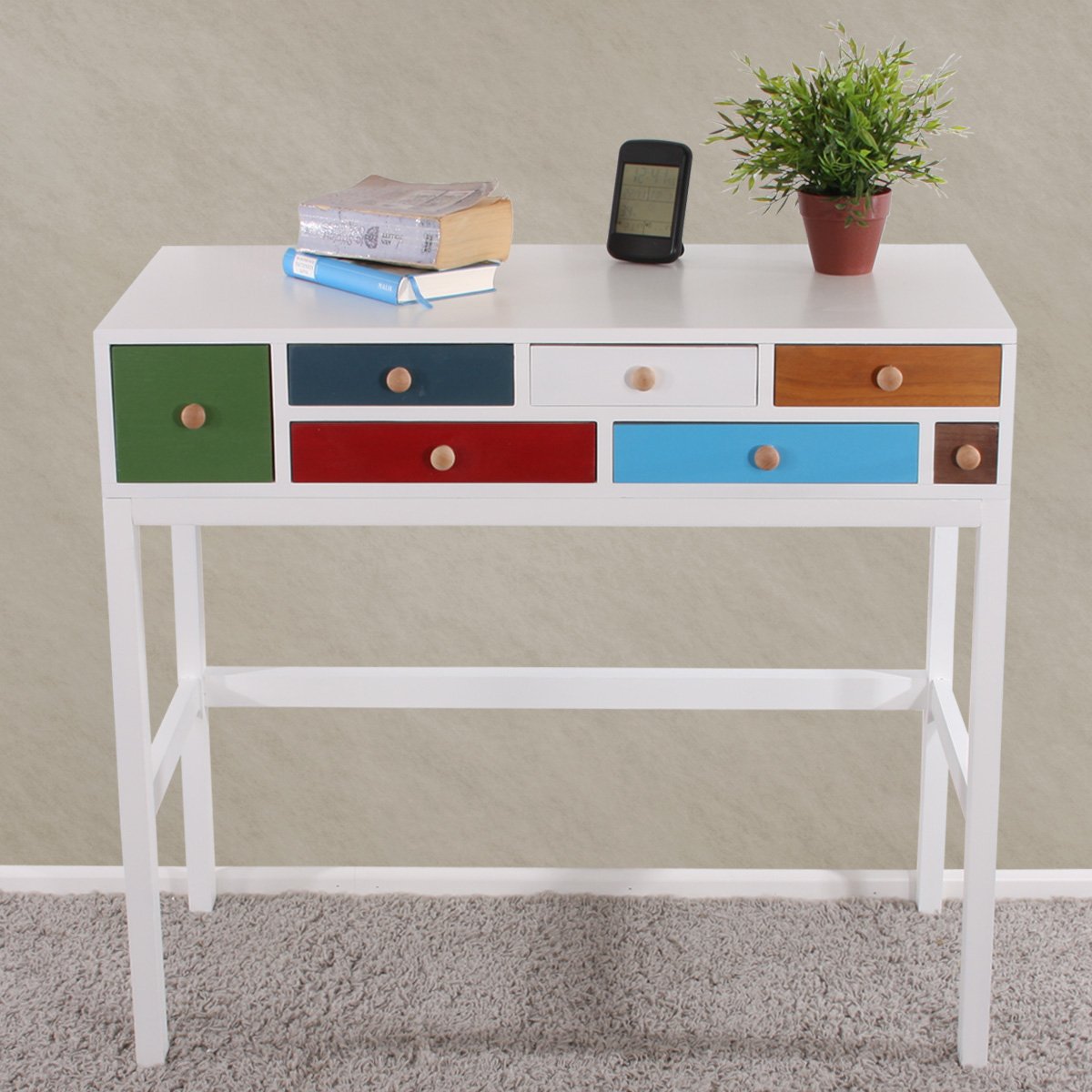 Cómoda Tocador con 7 Cajones y gran Estabilidad 90x80x45cm - Homy.es