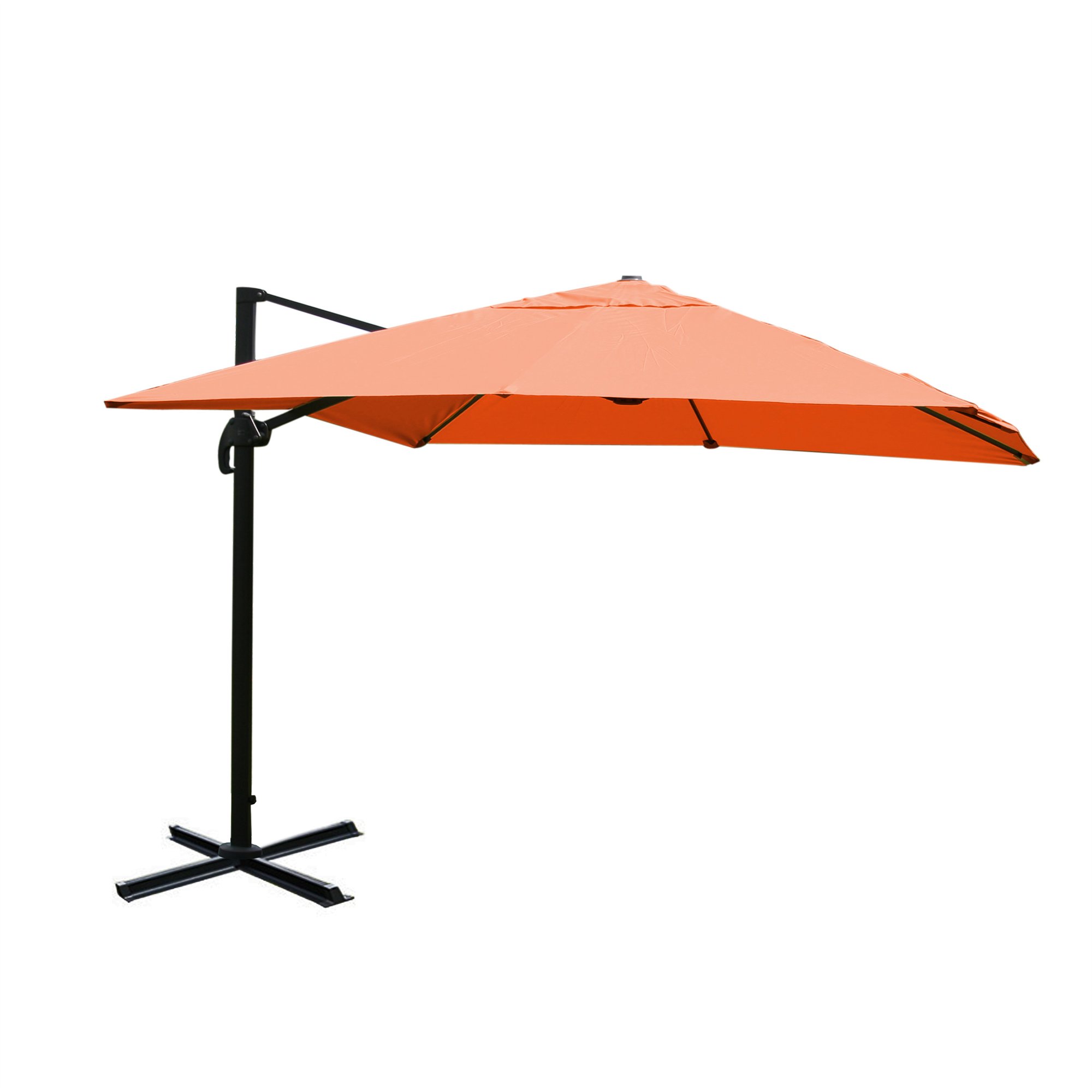 Sombrilla / Parasol IDRA, de 3 x 3 metros, color Terracota , Ajustable