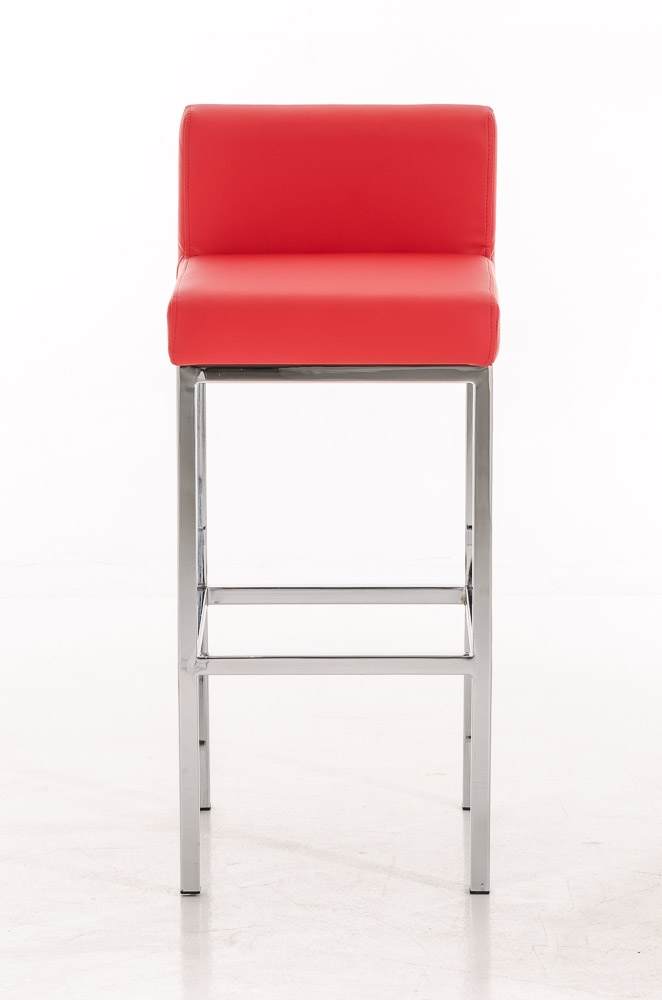 2x bar silla taburetes de bar n25 cuero rojo 102x44x37 cm