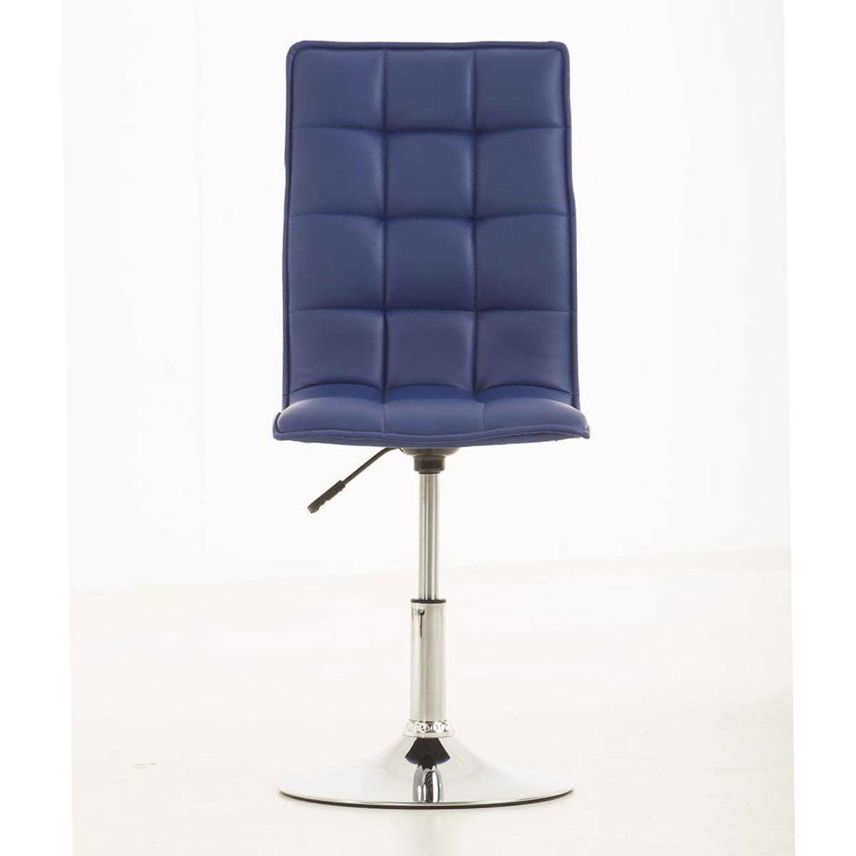 Silla de Comedor o Cocina PESCARA PIEL, En Color Azul - Homy.es