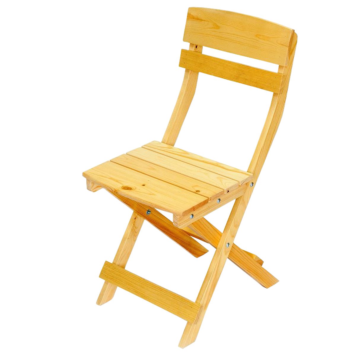 Lote de 2 Sillas de Jardín o Terraza OLBIA, en madera maciza natural