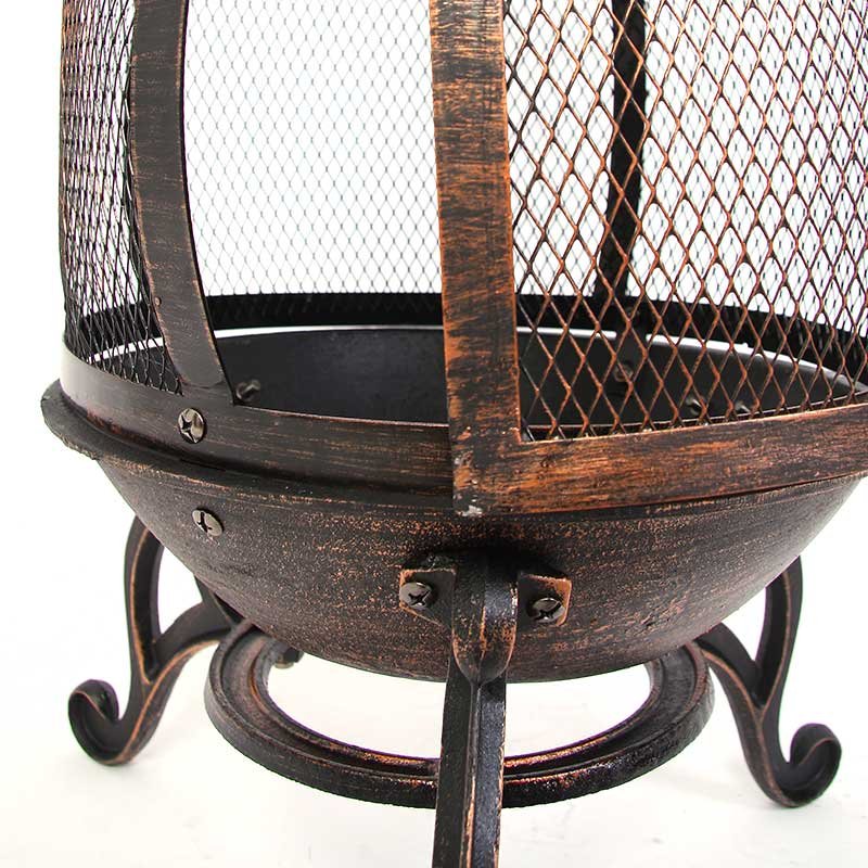 Chimenea para jardín, diseño clasico y elegante, 90 cm - Homy.es