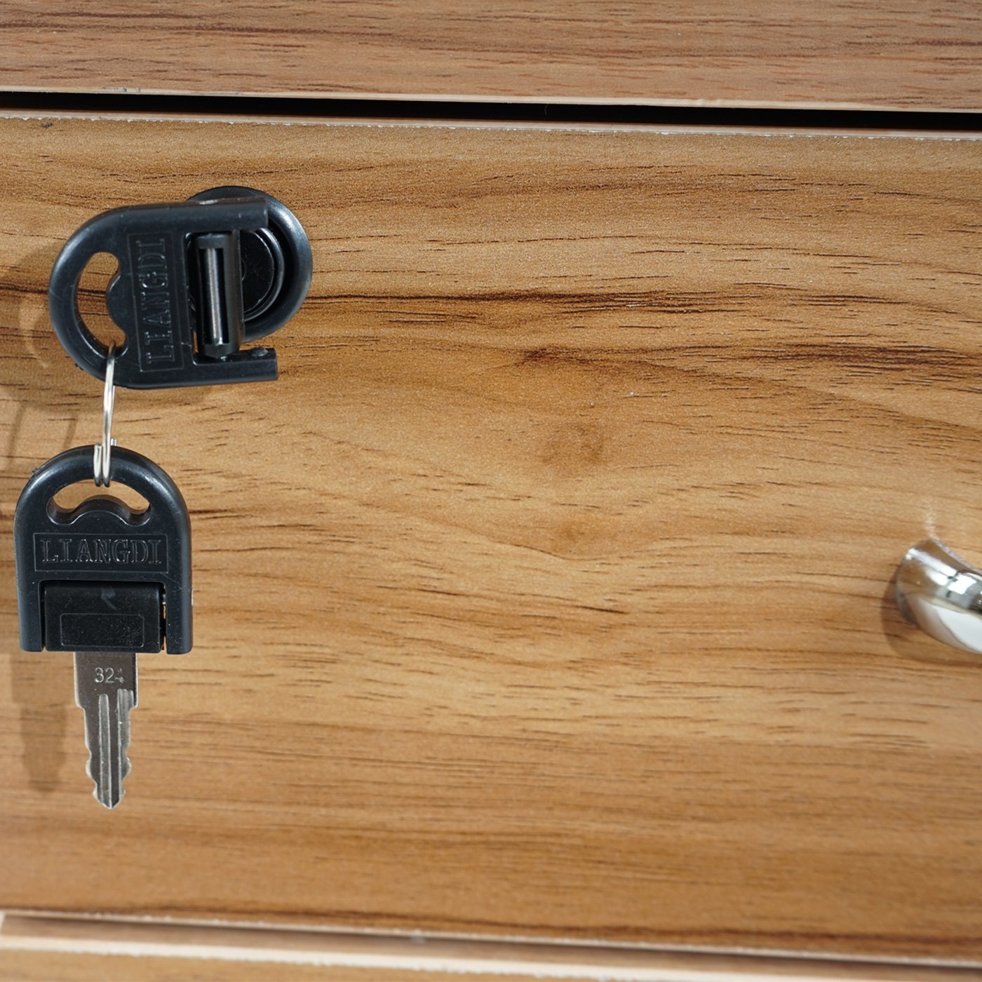 Archivador con ruedas VANCOUVER, color haya - Homy.es