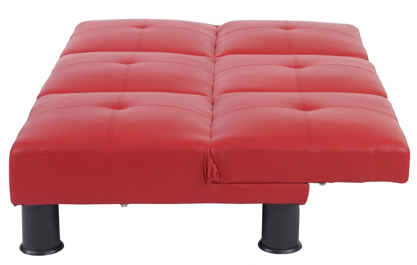 Lote 3 modulos Sofa Cama MELBOURNE II en Piel color rojo Homy.es