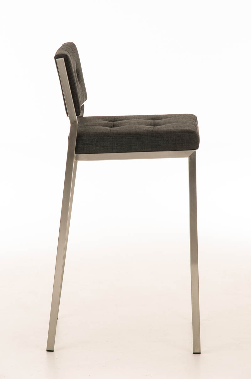 Taburete de Bar o Cocina ELENA PLUS, estructura en acero inoxidable