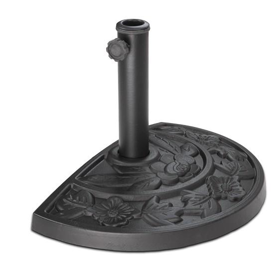 Soporte de sombrilla con ruedas en color negro, 30 kg - Homy.es