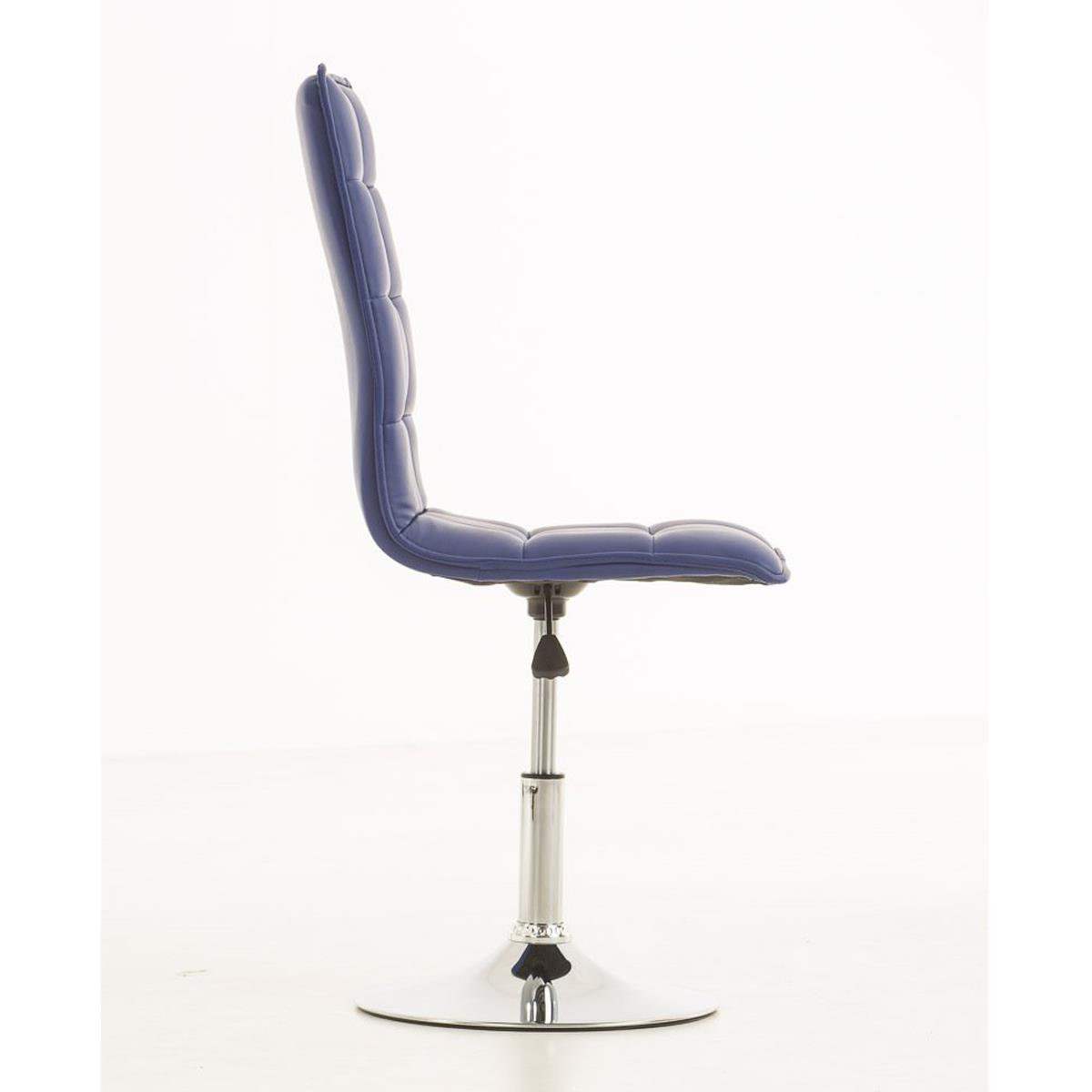 Conjunto de 4 sillas de Comedor o Cocina PESCARA PIEL, En Color Azul