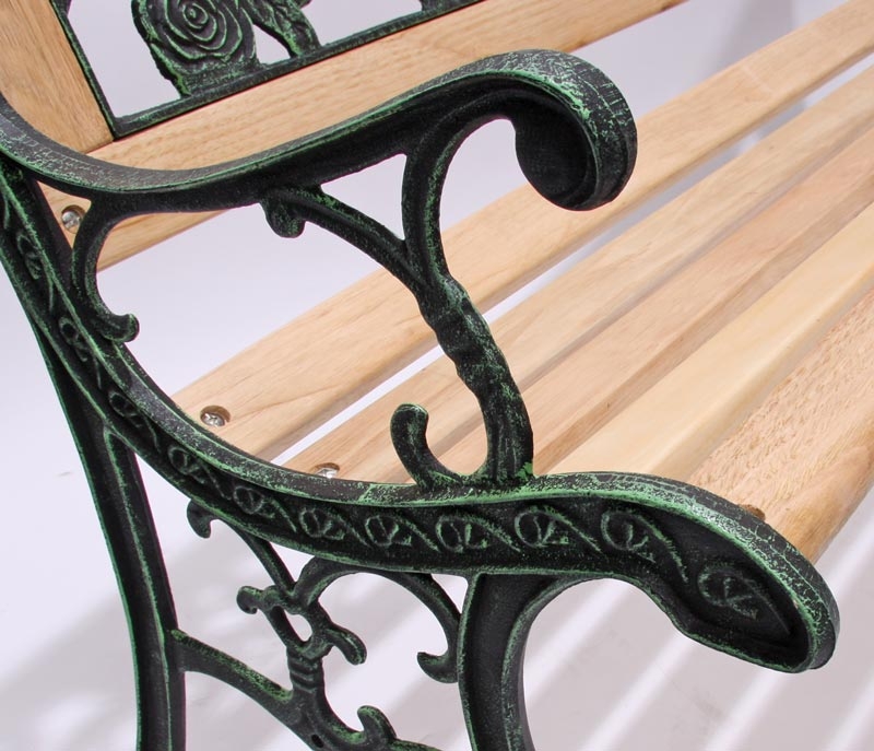 Banco de Jardín AMADORA, dimensiones 126x55x74cm, en hierro fundido