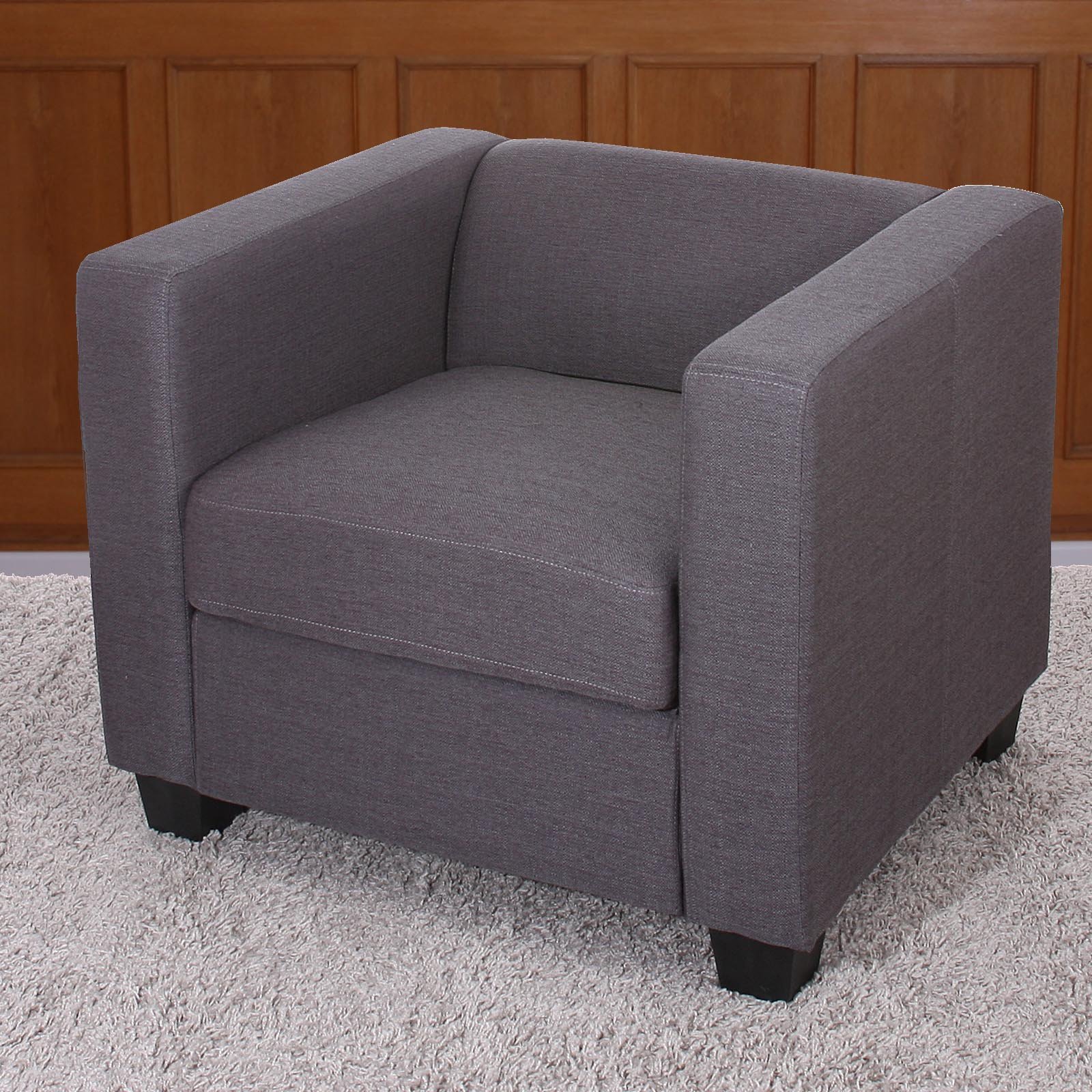 Conjunto 1 Sofa 3 plazas LILLE, + 2 Sofás individuales en tejido color