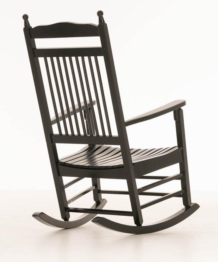 Mecedora de Madera ALVA, color negro - Homy.es