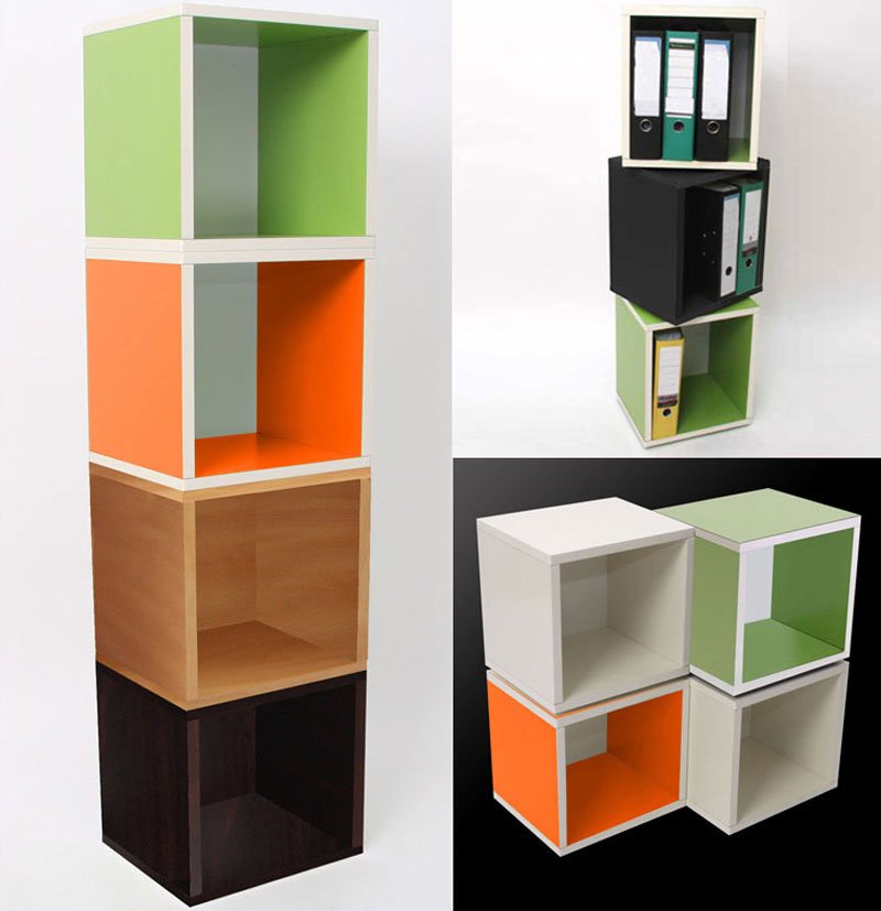 Estanteria de cubo modular M73 blanca, 40x34x29 cm - Homy.es