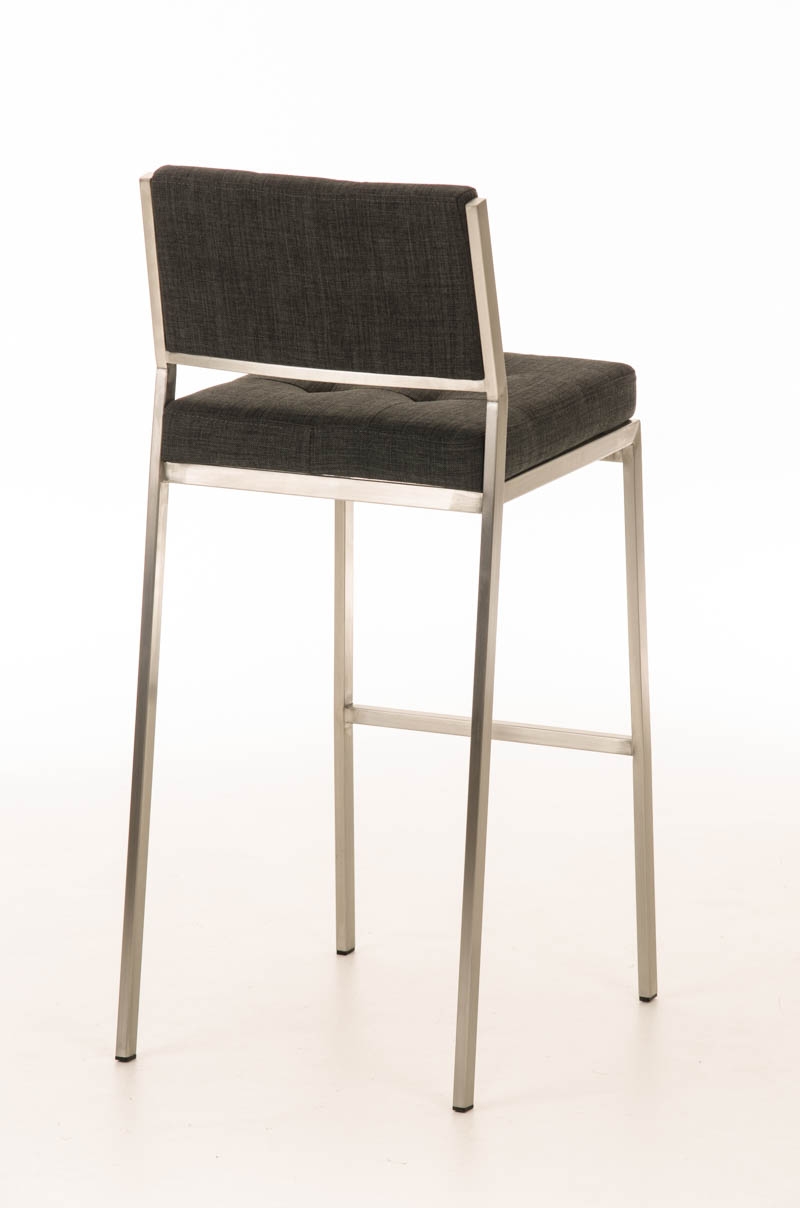 Taburete de Bar o Cocina ELENA PLUS, estructura en acero inoxidable