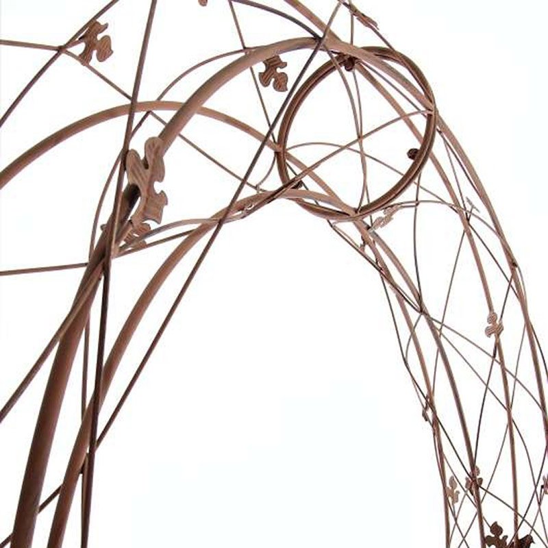 Arco metálico para Jardín ROSE, color marrón - Homy.es
