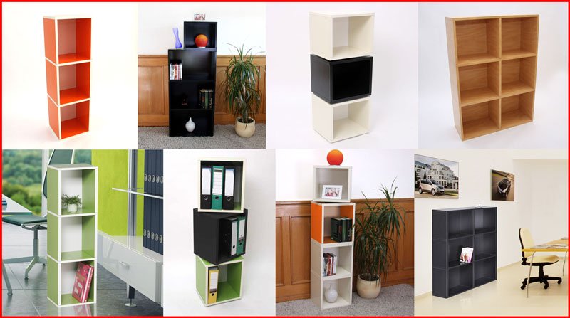 Estanteria de cubo modular M73 blanca, 40x34x29 cm - Homy.es