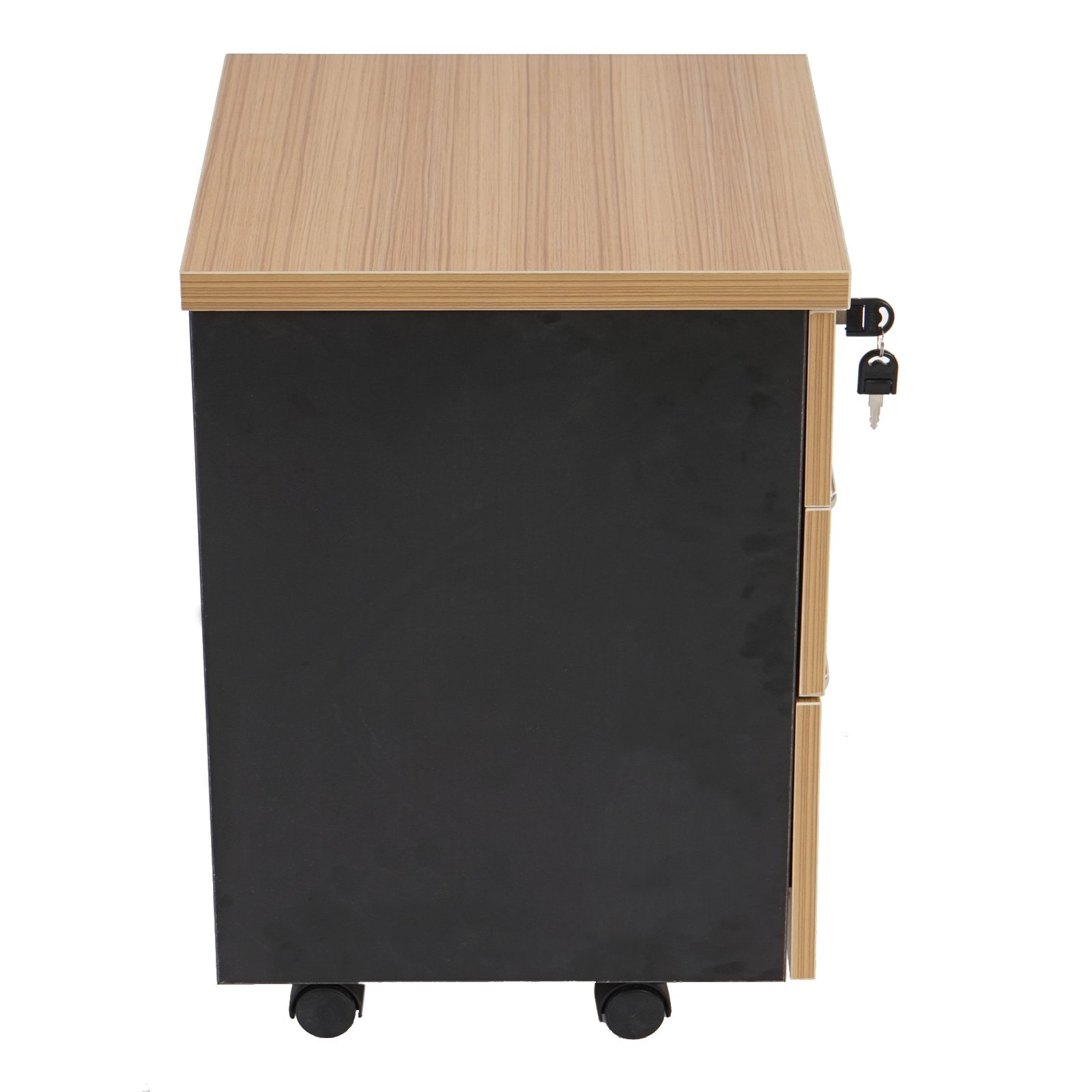 Archivador con ruedas VANCOUVER, color haya - Homy.es