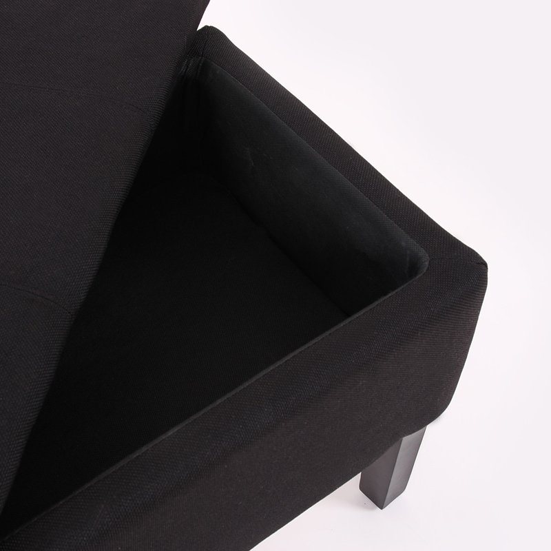 Banco para almacenamiento Pie Cama RENENS en tela acolchado, 95x36x44