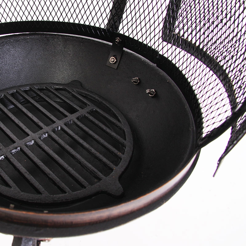 Chimenea para jardín, diseño clasico y elegante, 90 cm - Homy.es